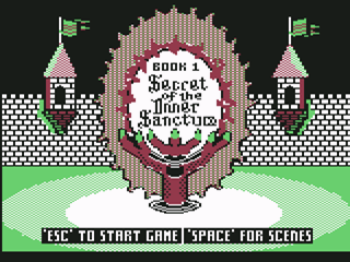 Might And Magic Book 1 title screen for Commodore 64